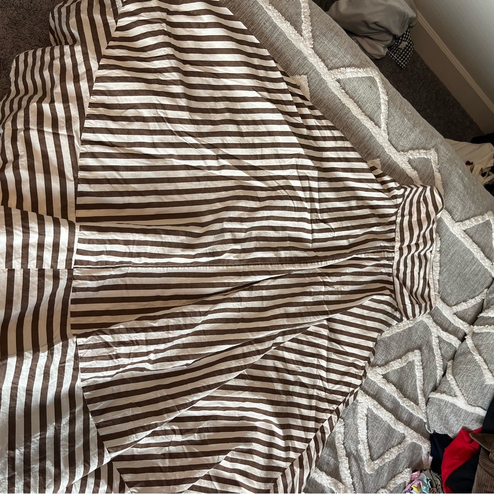 Striped Strapless Dress